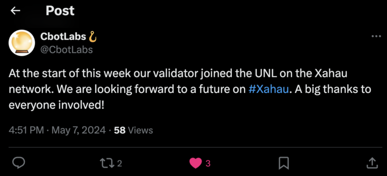 Cbotlabs has been added to Xahau UNL